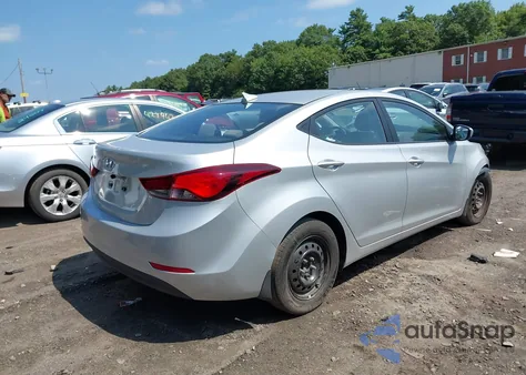 2016 Hyundai Elantra Se z USA, uszkodzony, nr VIN 5NPDH4AEXGH796054
